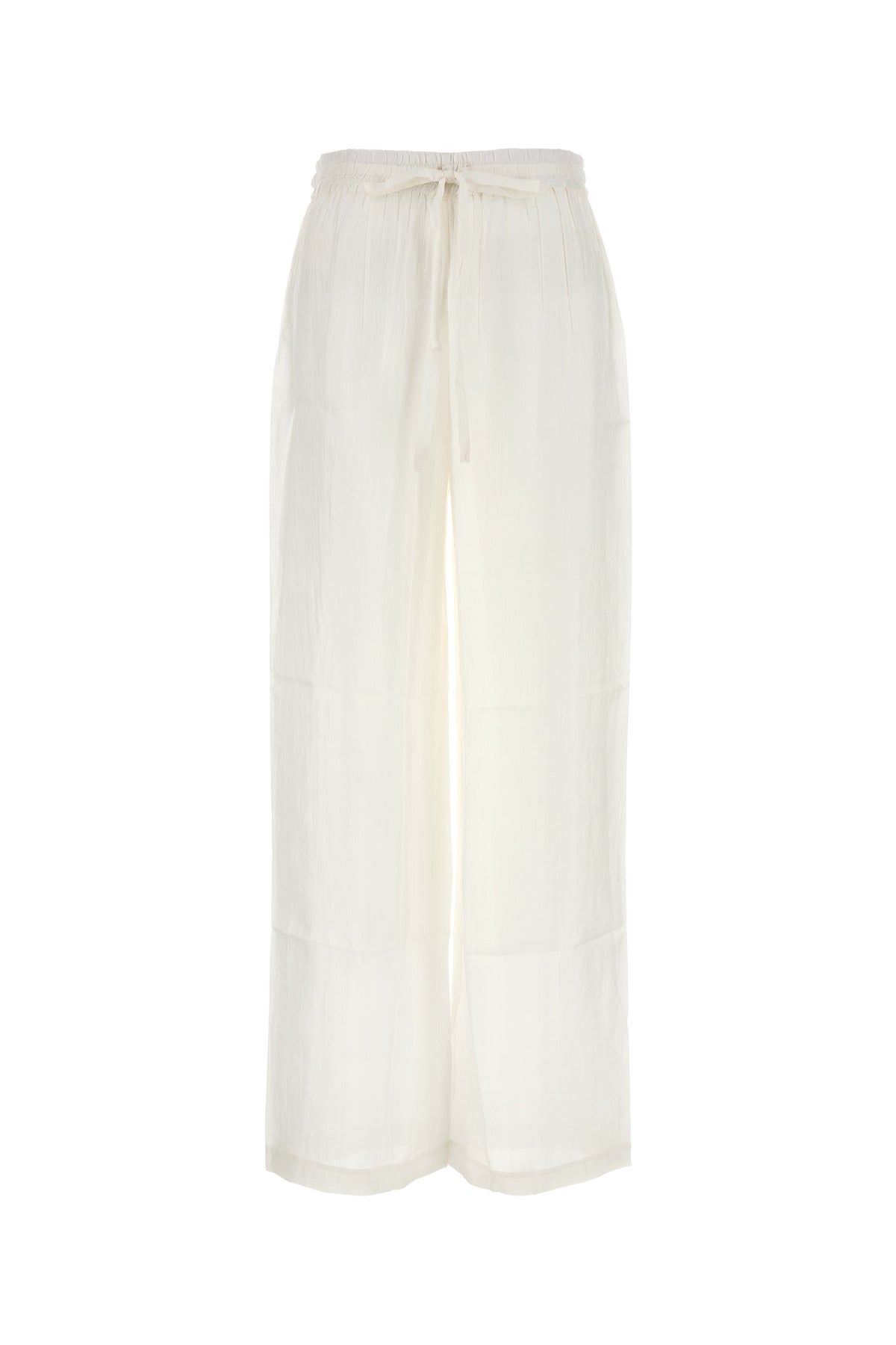 THE ROSE IBIZA White silk palazzo pant