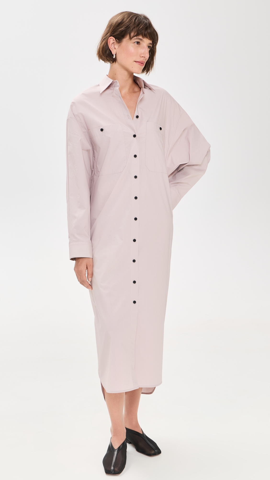 A. EMERY Judd Shirt Dress Thistle