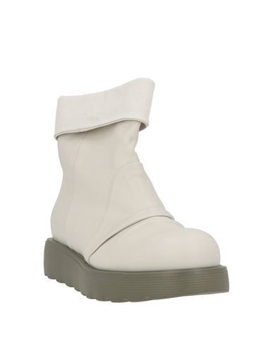 Woman Ankle boots Light grey Size 10 Leather