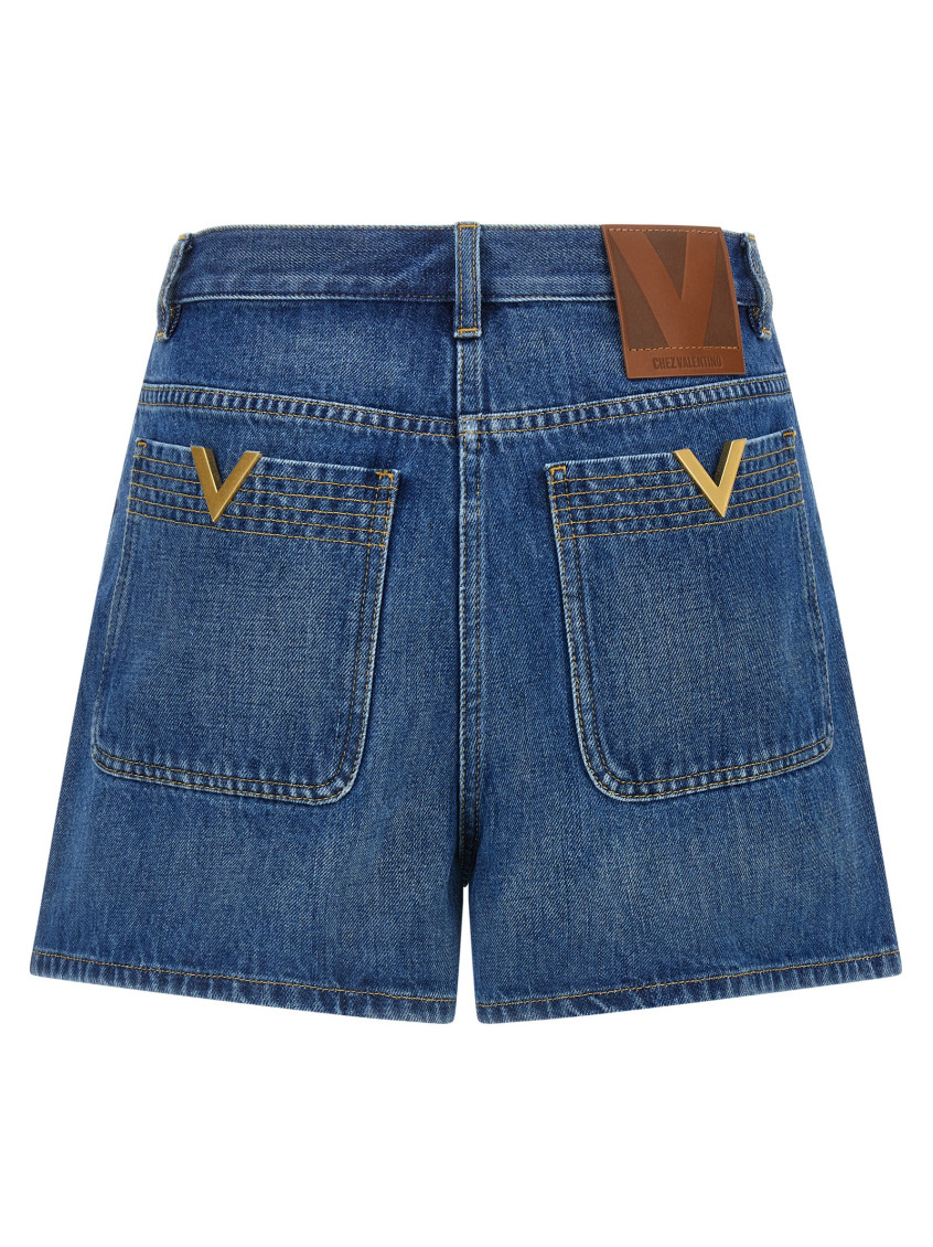 Blue VGold Shorts