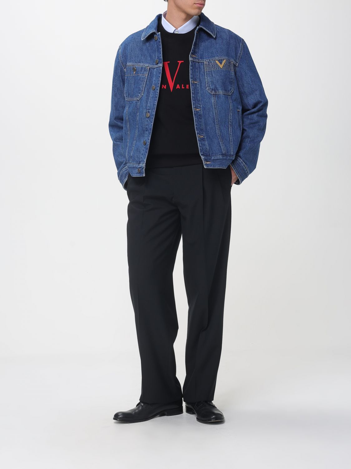 Jacket Men color Denim