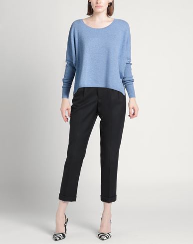 Helmur Woman Sweater Light blue Size M Cashmere