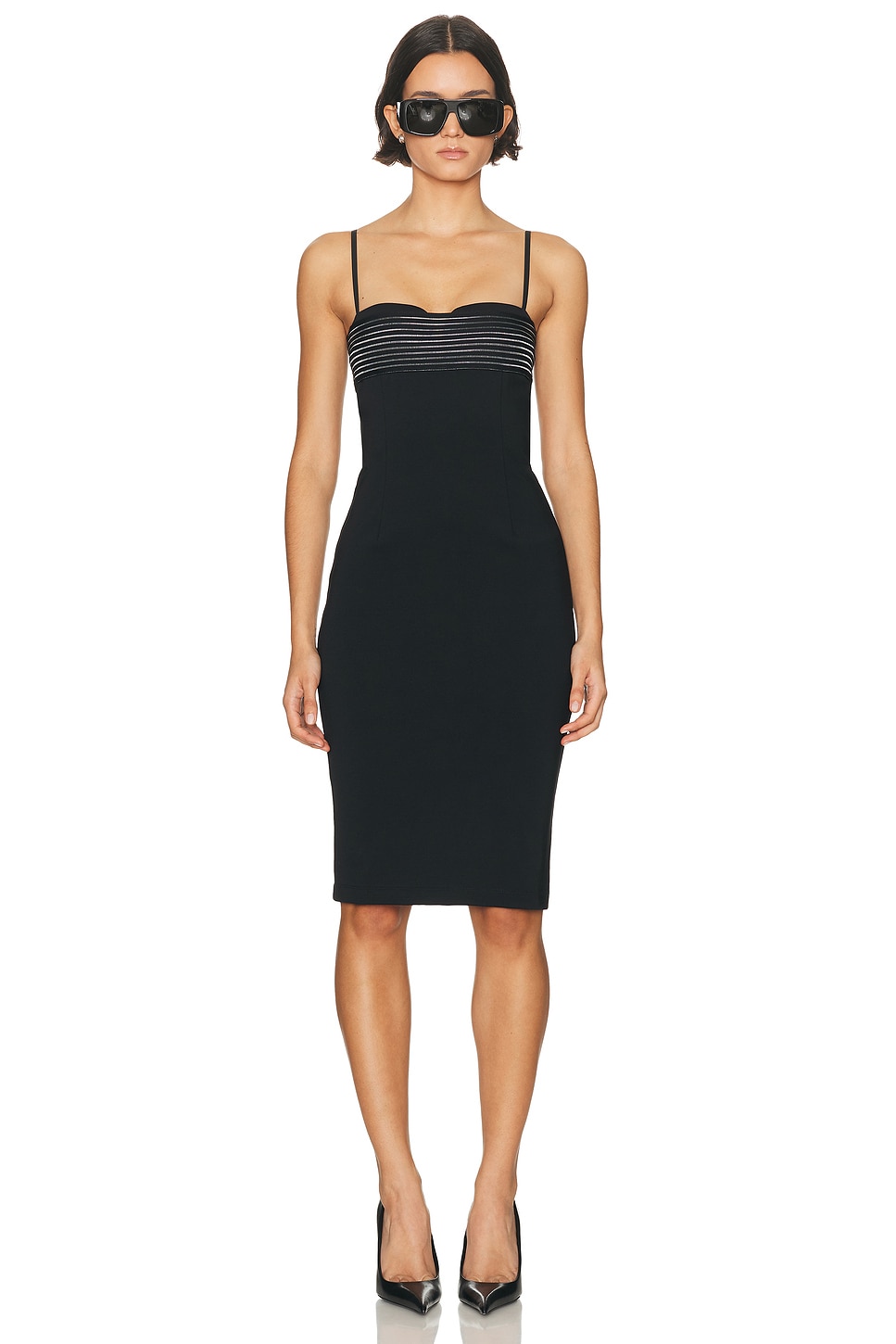 HAELO Brace Bra Dress in Black - Black. M also in XS