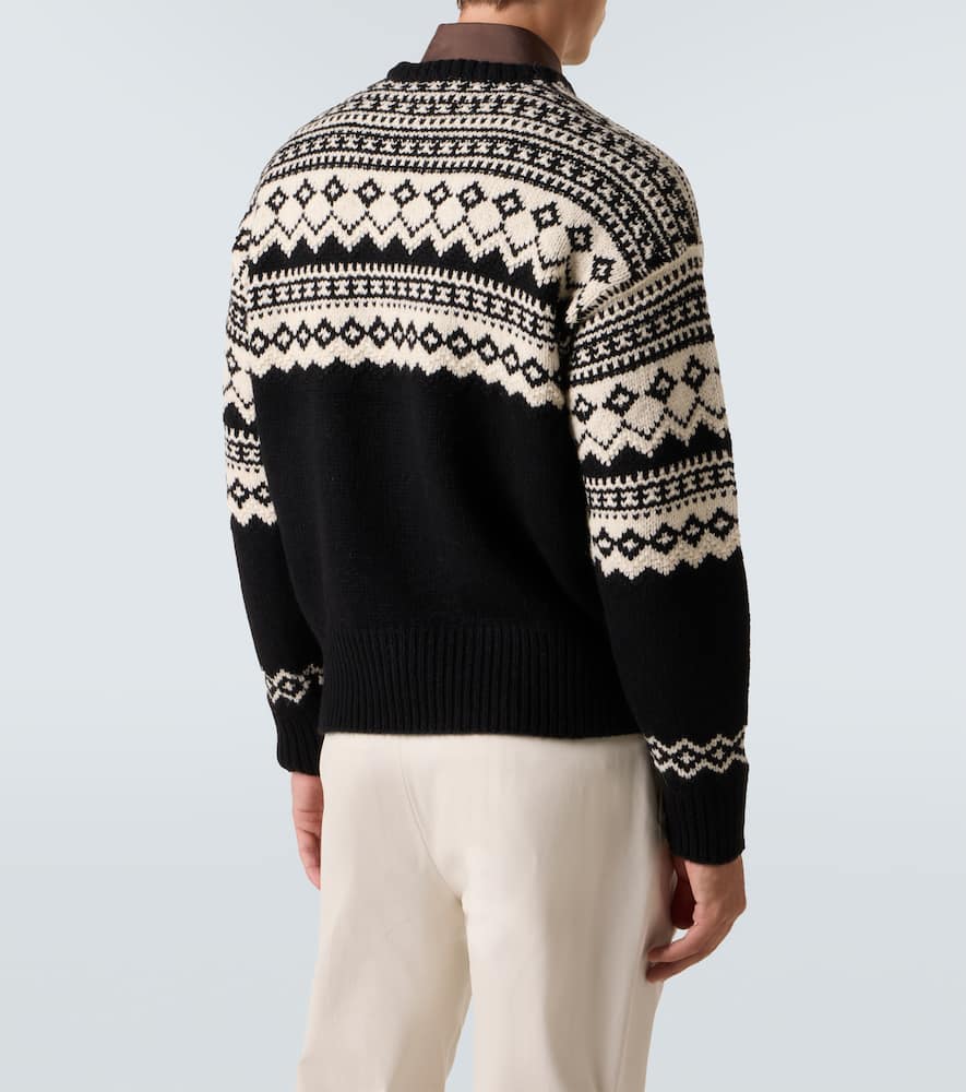 Intarsia cashmere sweater