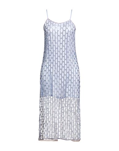Forte_forte Woman Midi dress Sky blue Size 2 Polyester, Polyamide