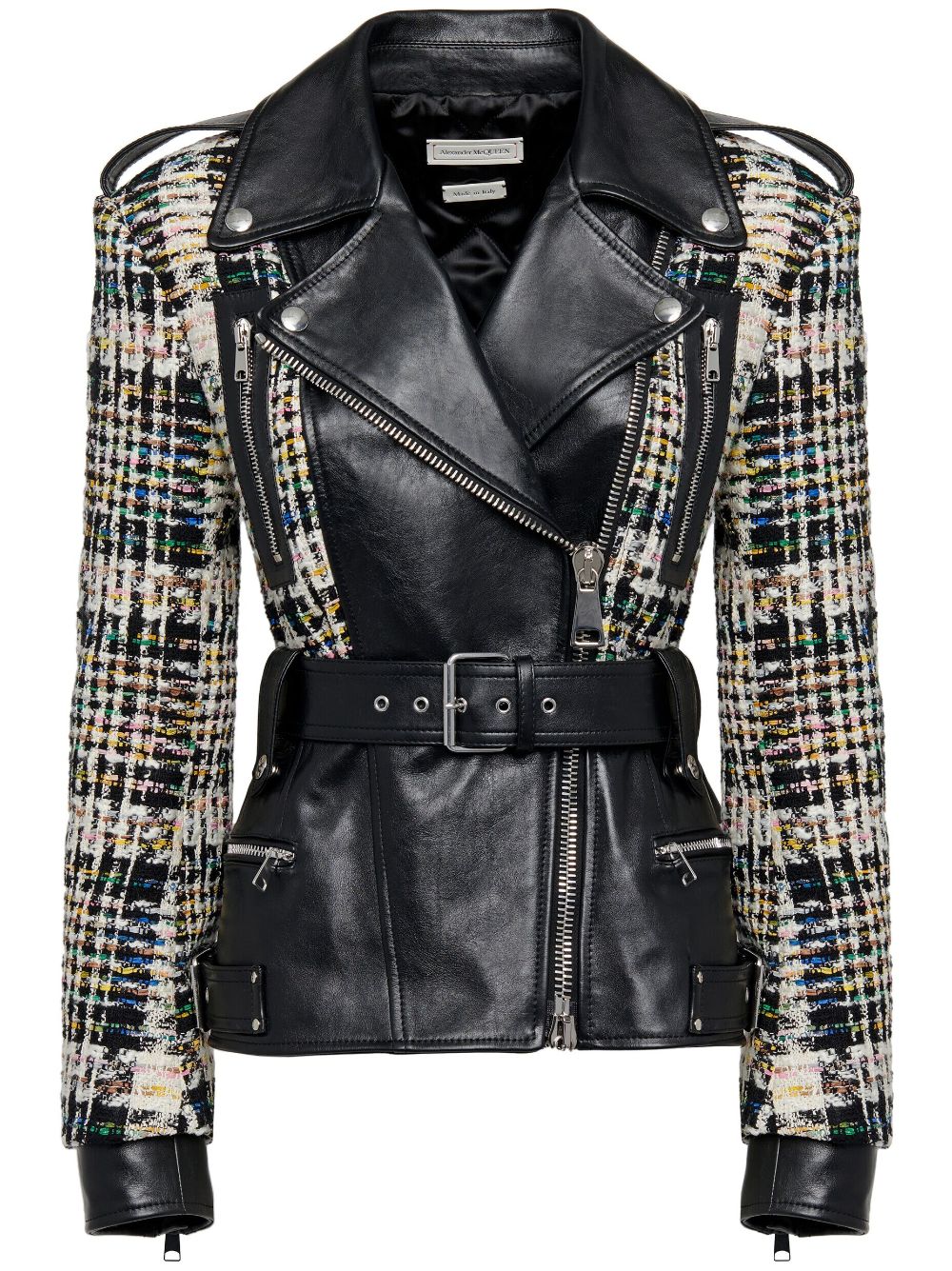 Hybrid biker jacket - Black