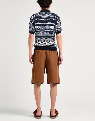 Man Sweater Blue Size 40 Cotton, Polyamide