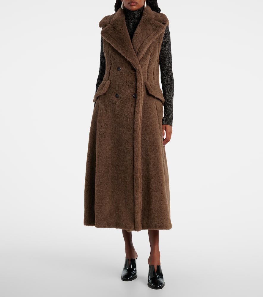 Alpaca, wool, and silk Teddy coat