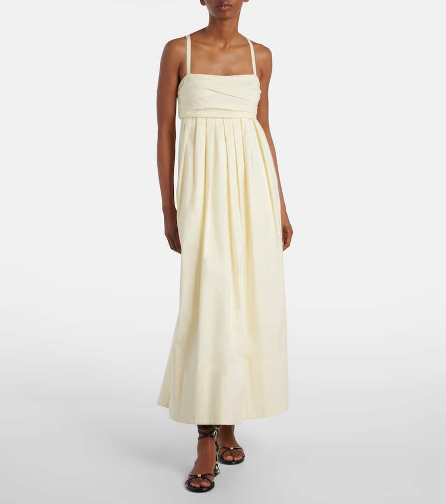 Claudine poplin midi dress