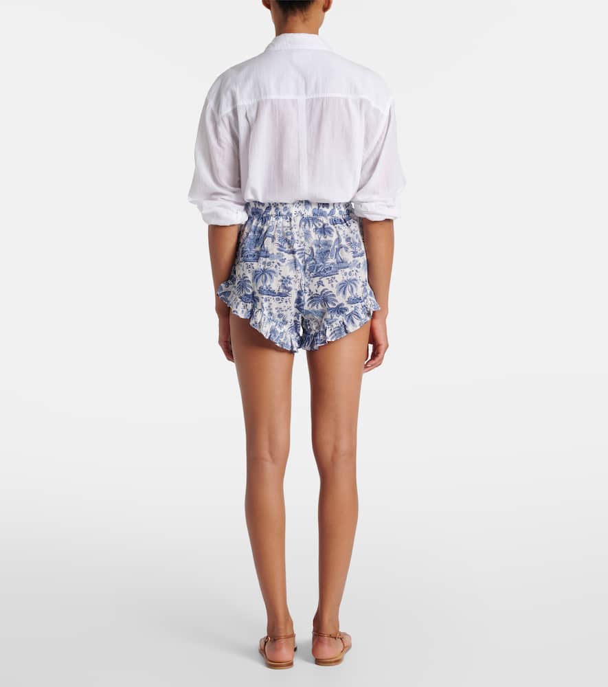 Boyana printed cotton toile shorts