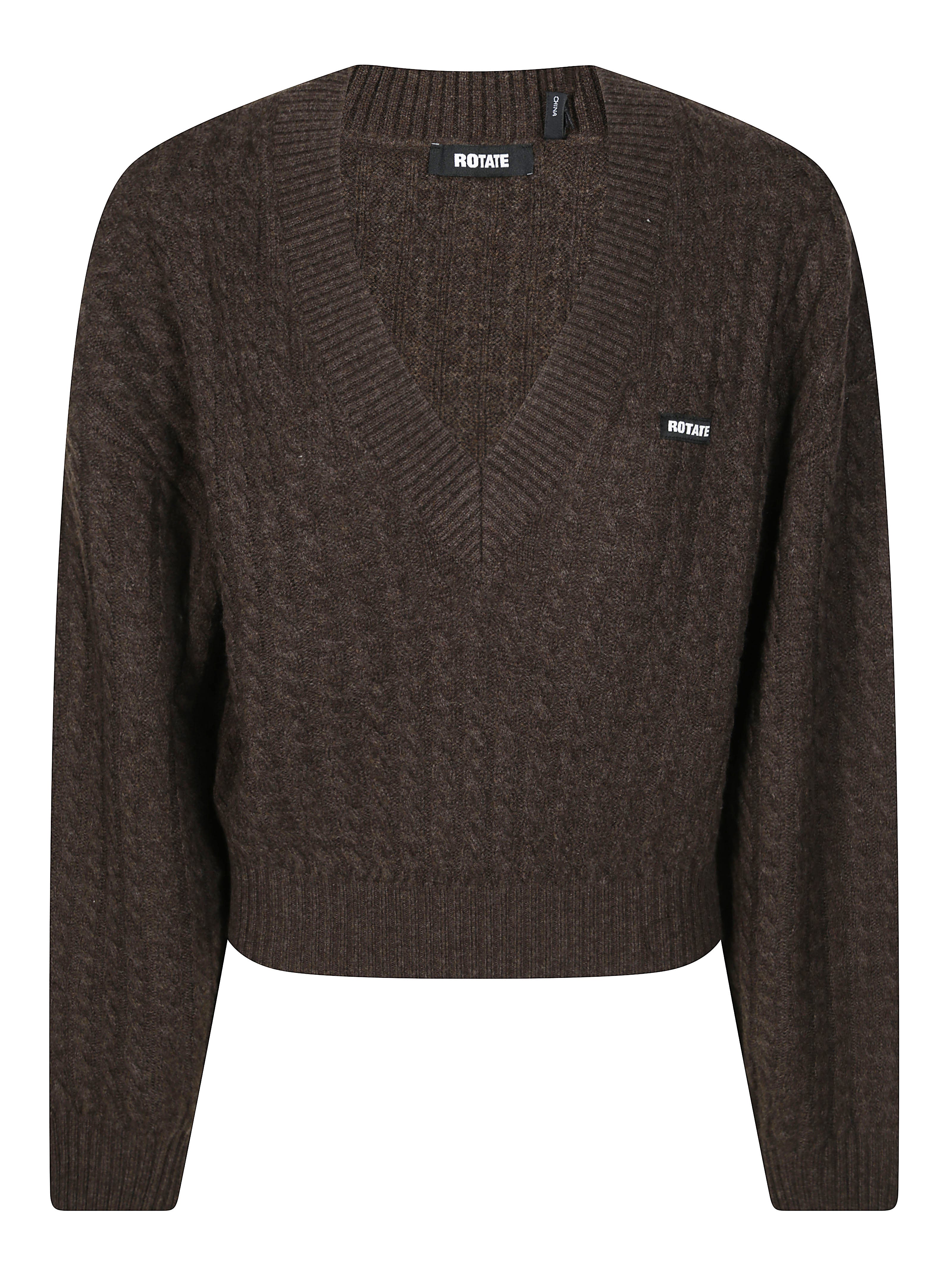 Women's Cable V-Neck Sweater