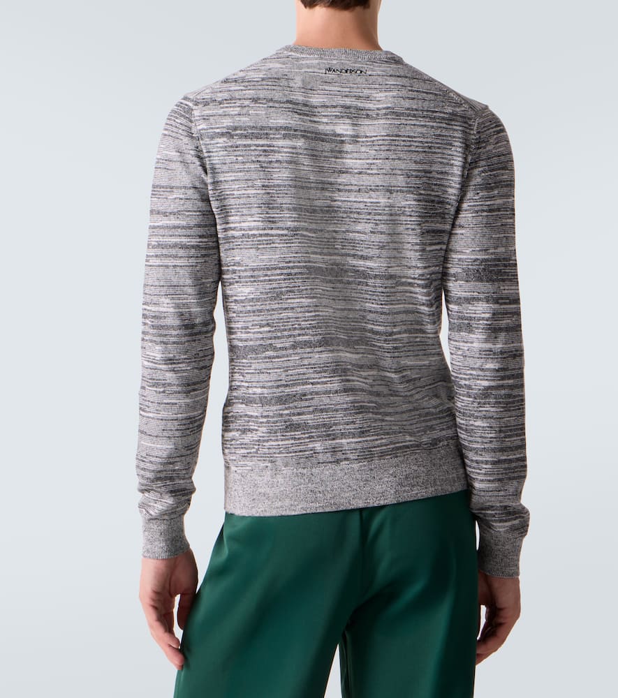 Cotton and linen-blend Henley shirt