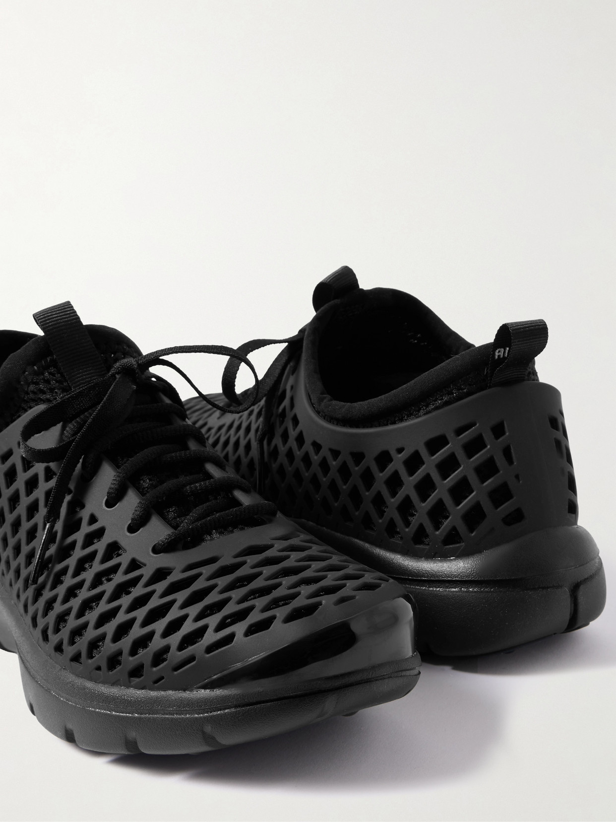 Rejuven8 Convertible Mesh And Rubber Sneakers - Black