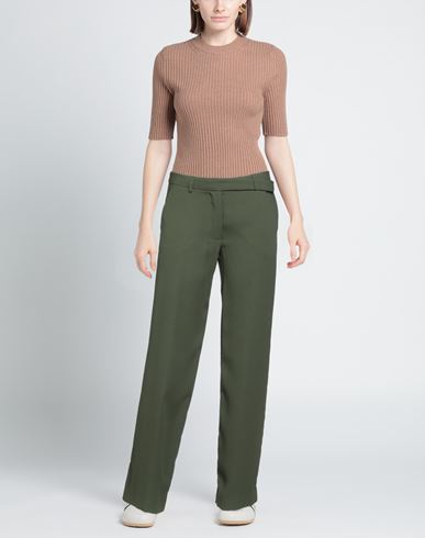 Woman Pants Military green Size 6 Viscose, Elastane