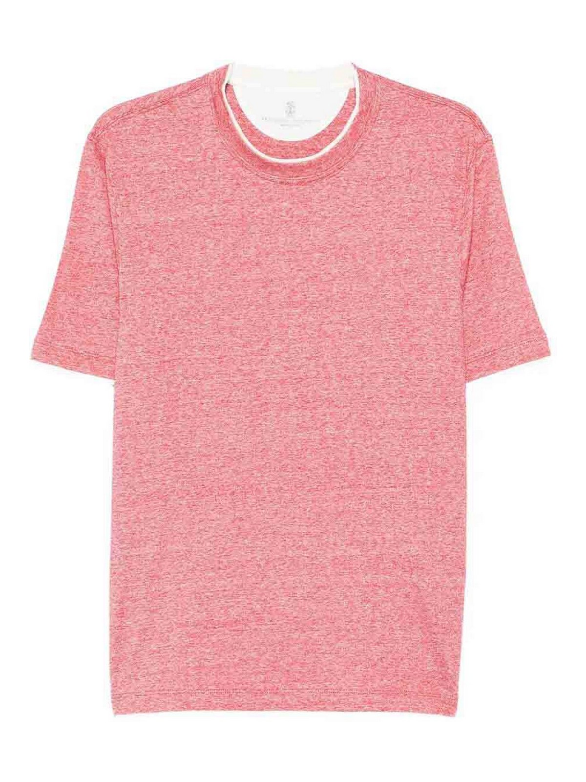 T-Shirt With Faux-Layering