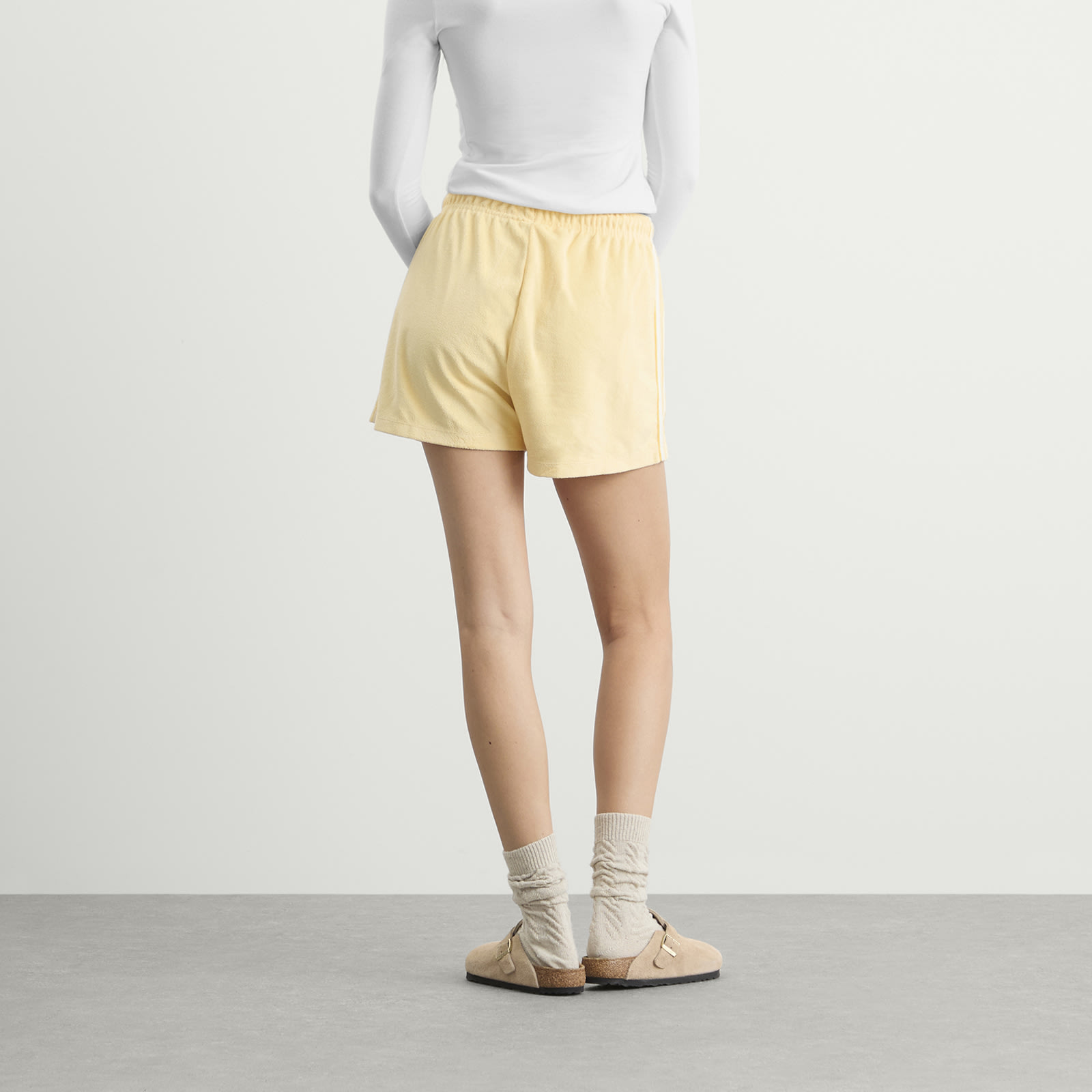 Women's Terry Towel Shorts in Orange Tint