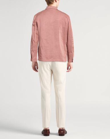 Man Shirt Antique rose Size M Linen, Tencel