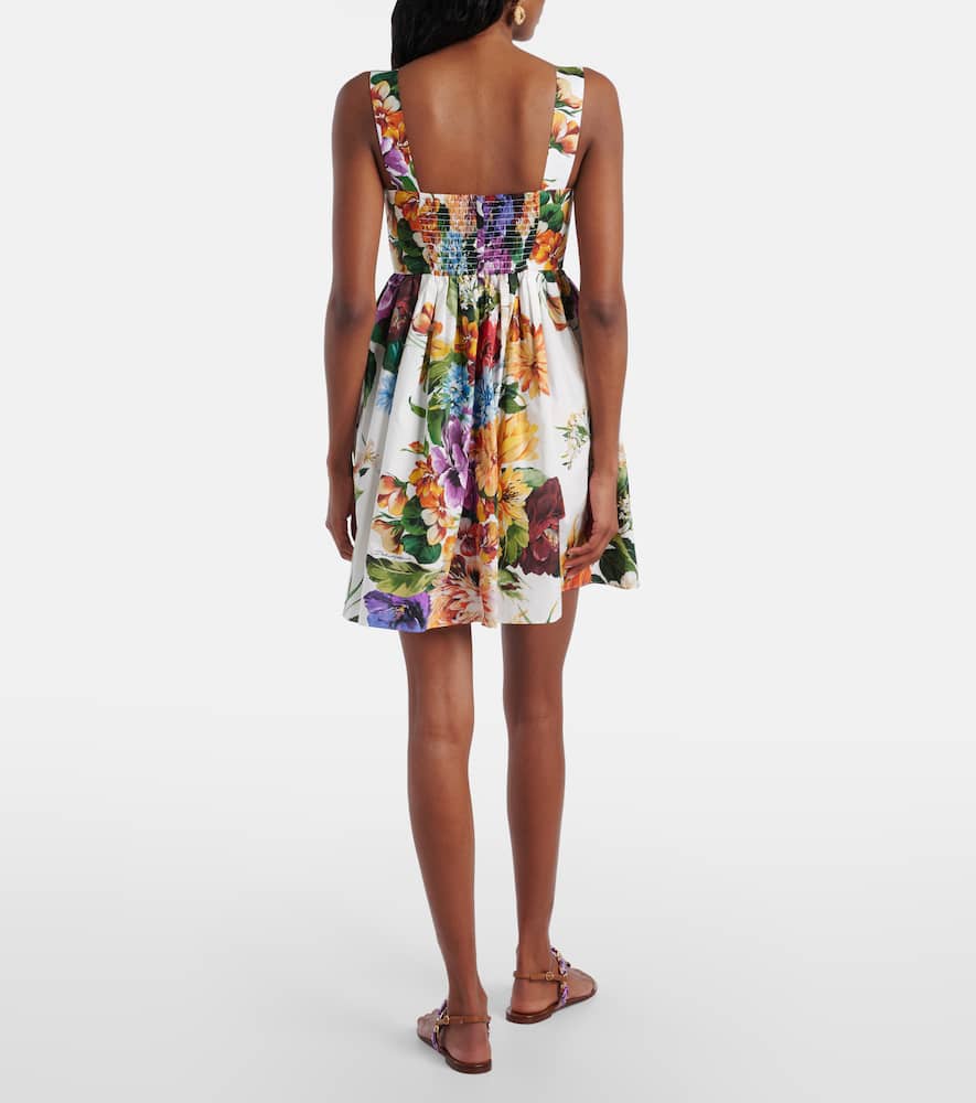 Floral cotton minidress