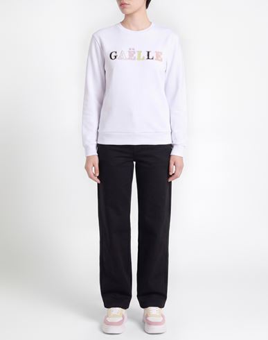 Woman Sweatshirt White Size 0 Cotton, Polyester, Elastane