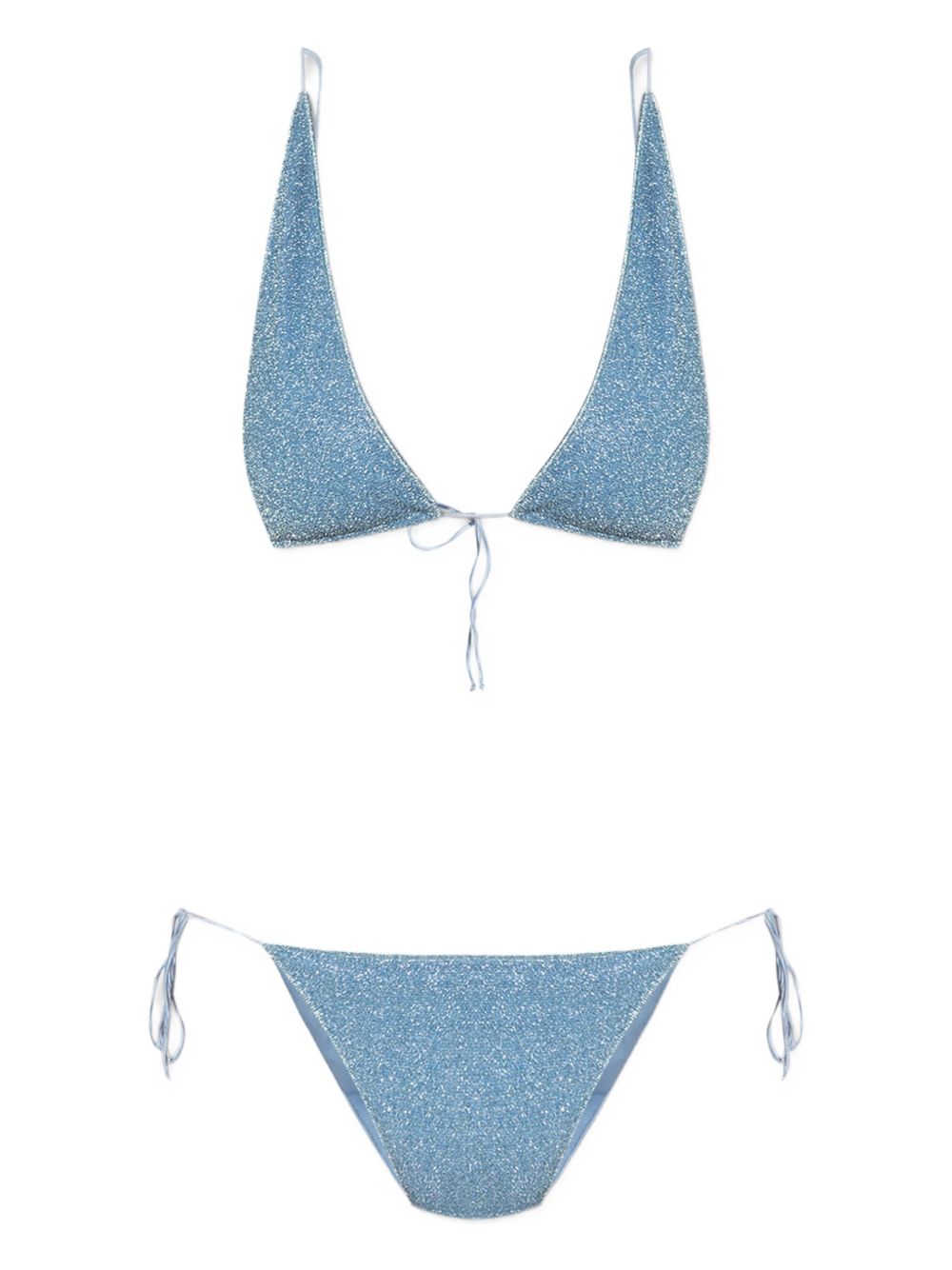 Glitter-detailing bikini - Blue