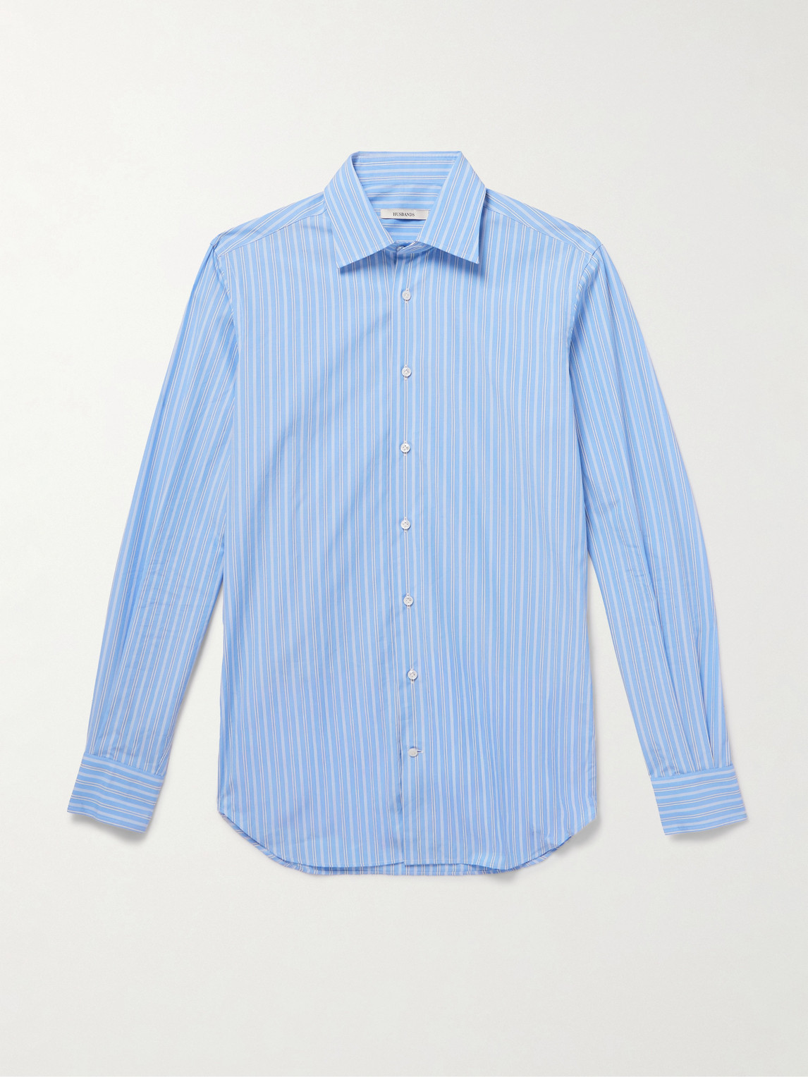 Striped Supima Cotton-Poplin Shirt