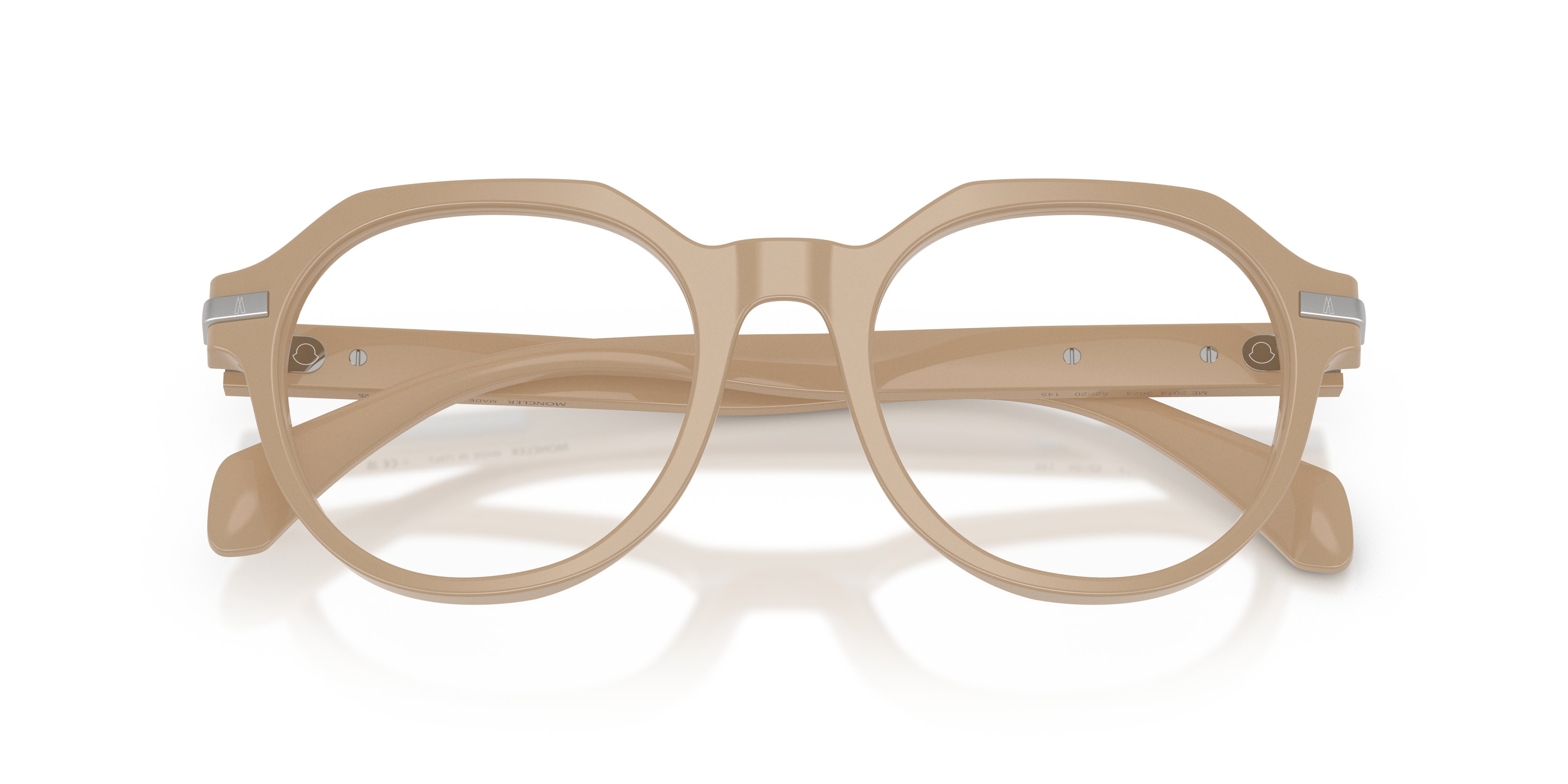 Moncler Unisex Moncler ME2014 3023 Optical frames Acetate Pink Transparent Pantos Norma