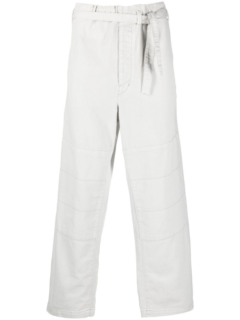 Belted wide-leg trousers - Grey