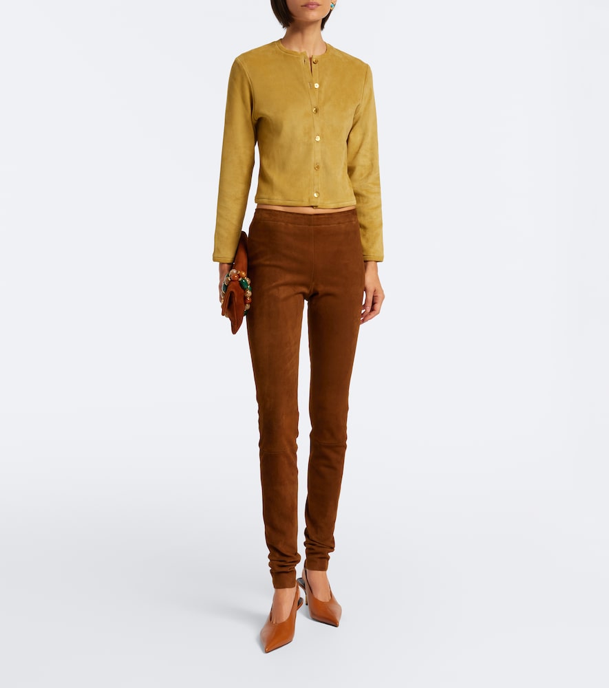 Carolyn suede leggings