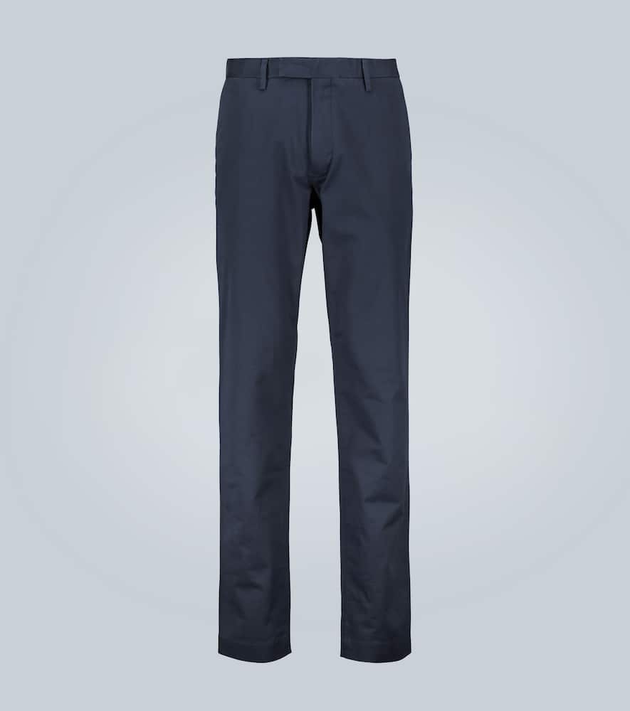 Slim-fit cotton pants