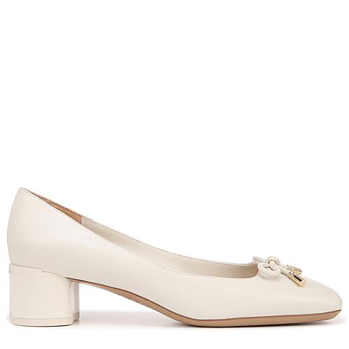 Natalia Pump - Cream Leather