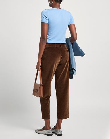 Circolo 1901 Woman Pants Brown Size 6 Cotton, Elastane