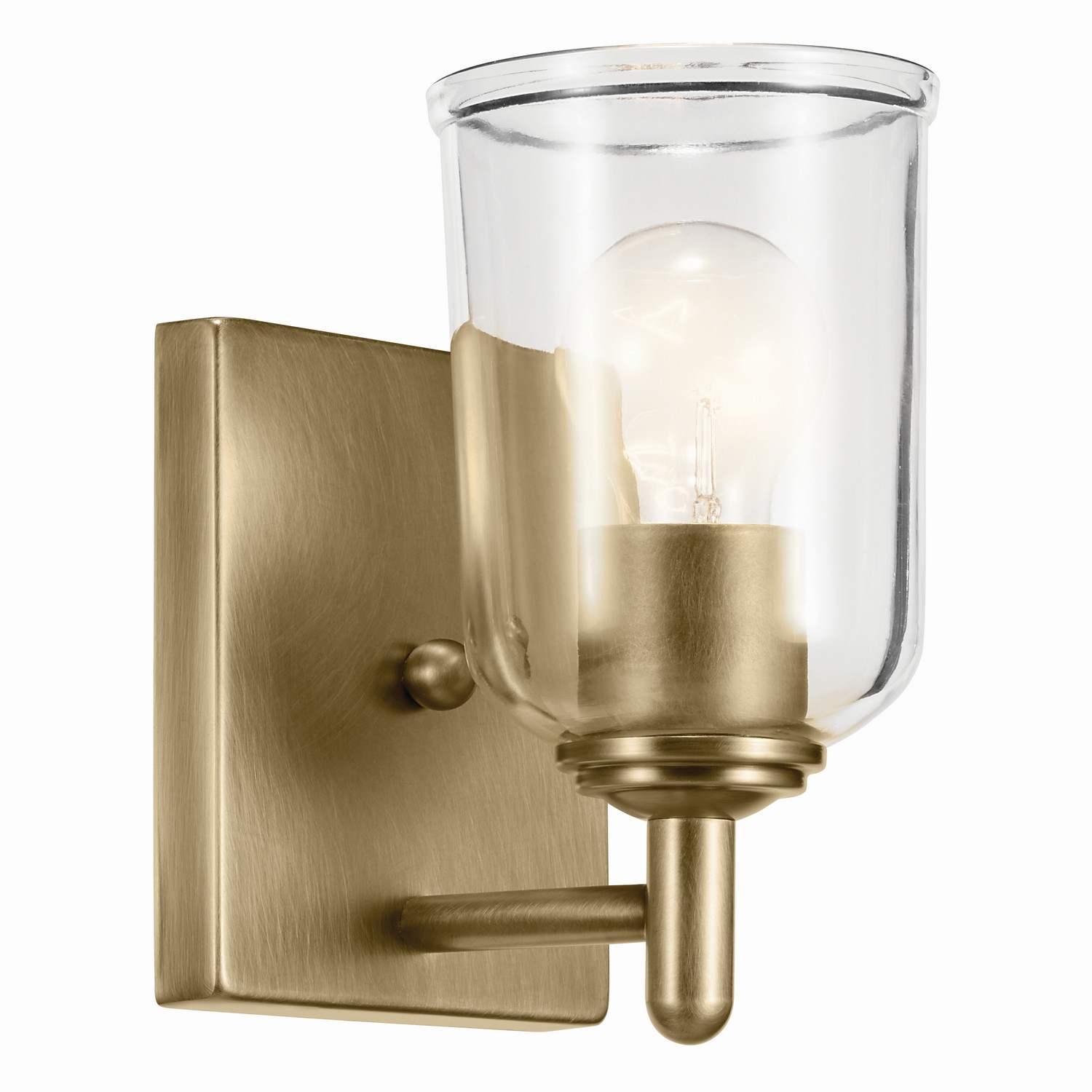 Natural Brass Wall Sconce from the Shailene Collection