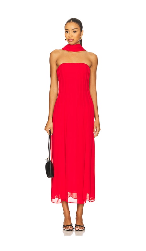House of Harlow 1960 x REVOLVE Nikki Midi Dress in Red. XS. Also in L, M, S