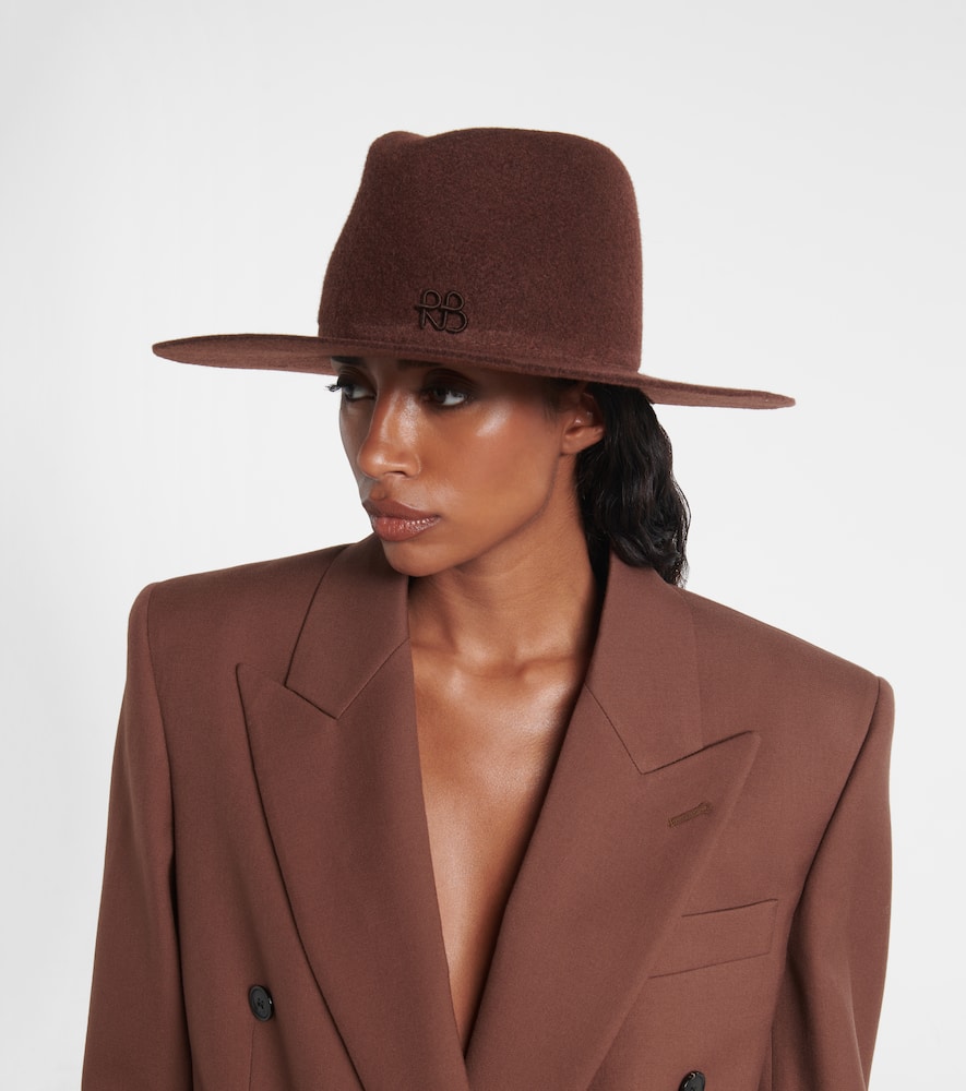 Wool-blend felt fedora