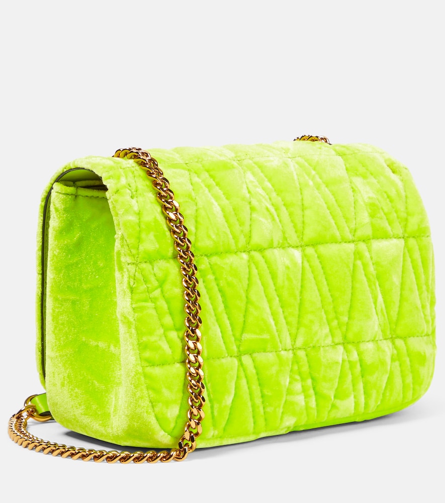Virtus Small velvet shoulder bag