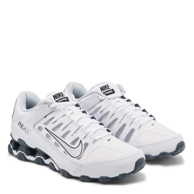 Men's Reax 8 Tr Training Shoes (White/Grey/Silver)