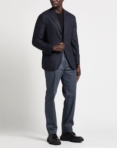 Man Blazer Navy Size 38 Virgin Wool