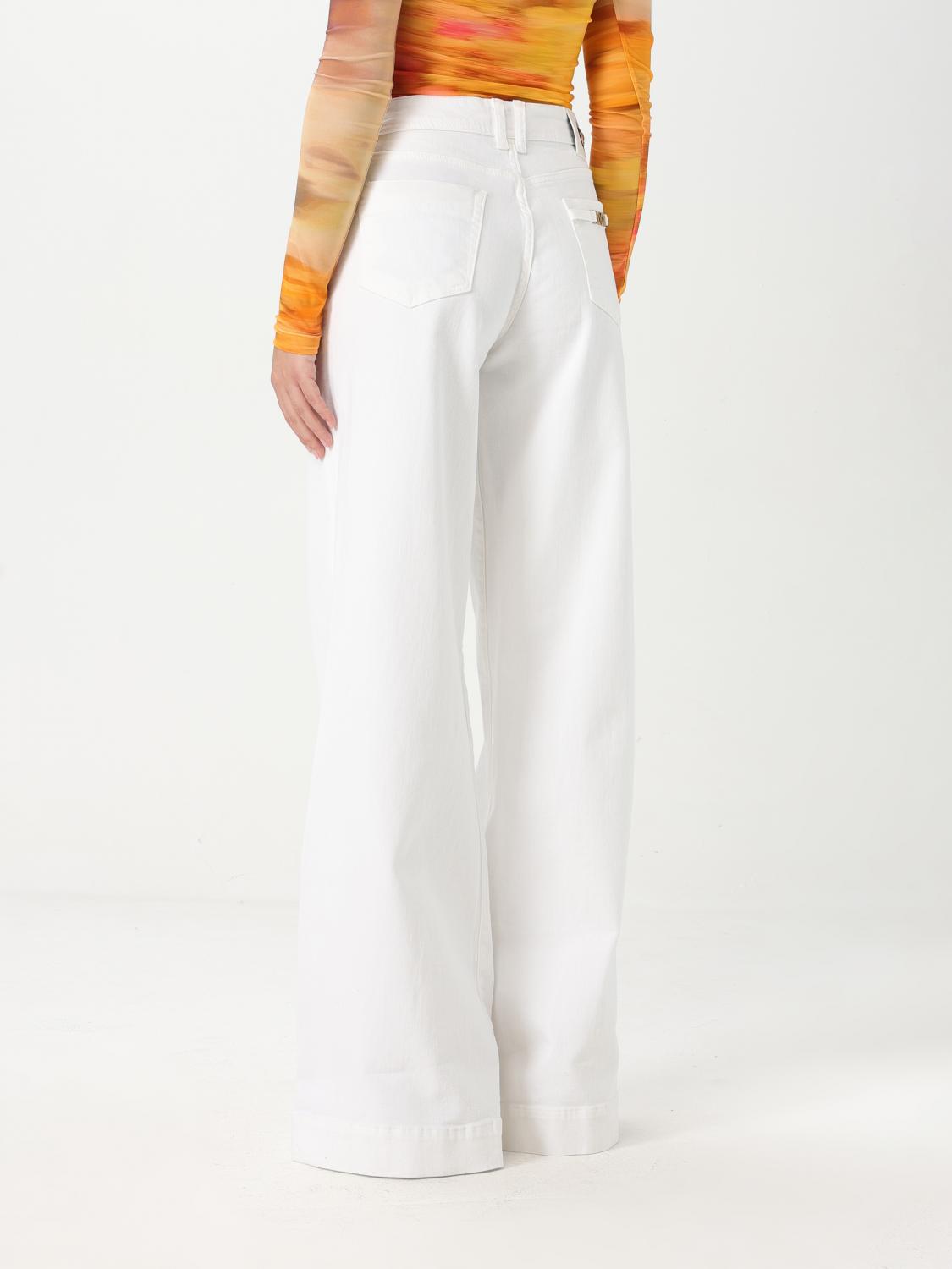 Logo-lettering jeans - White
