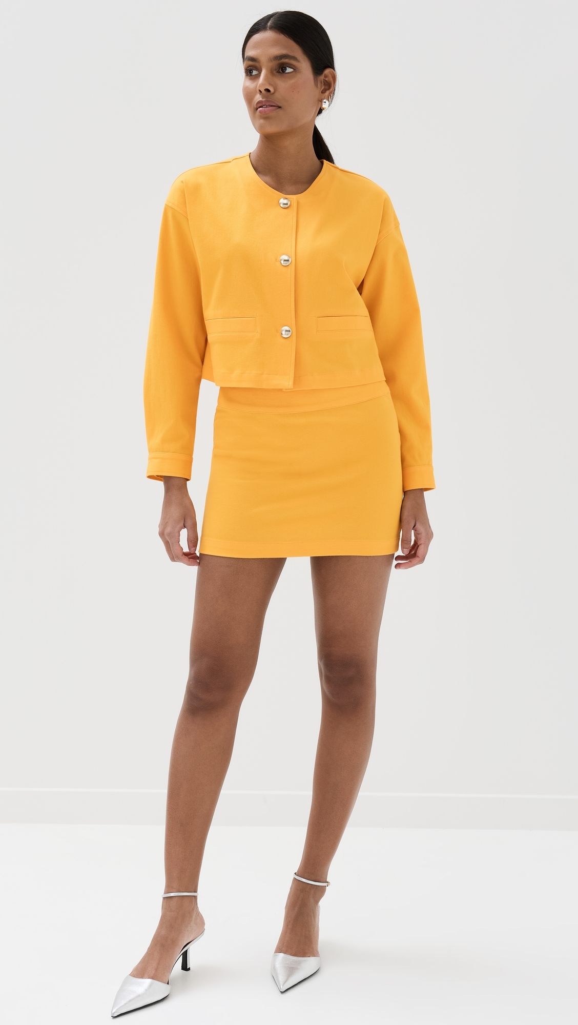 Emmanuela Twill Mini Skirt Marzipan