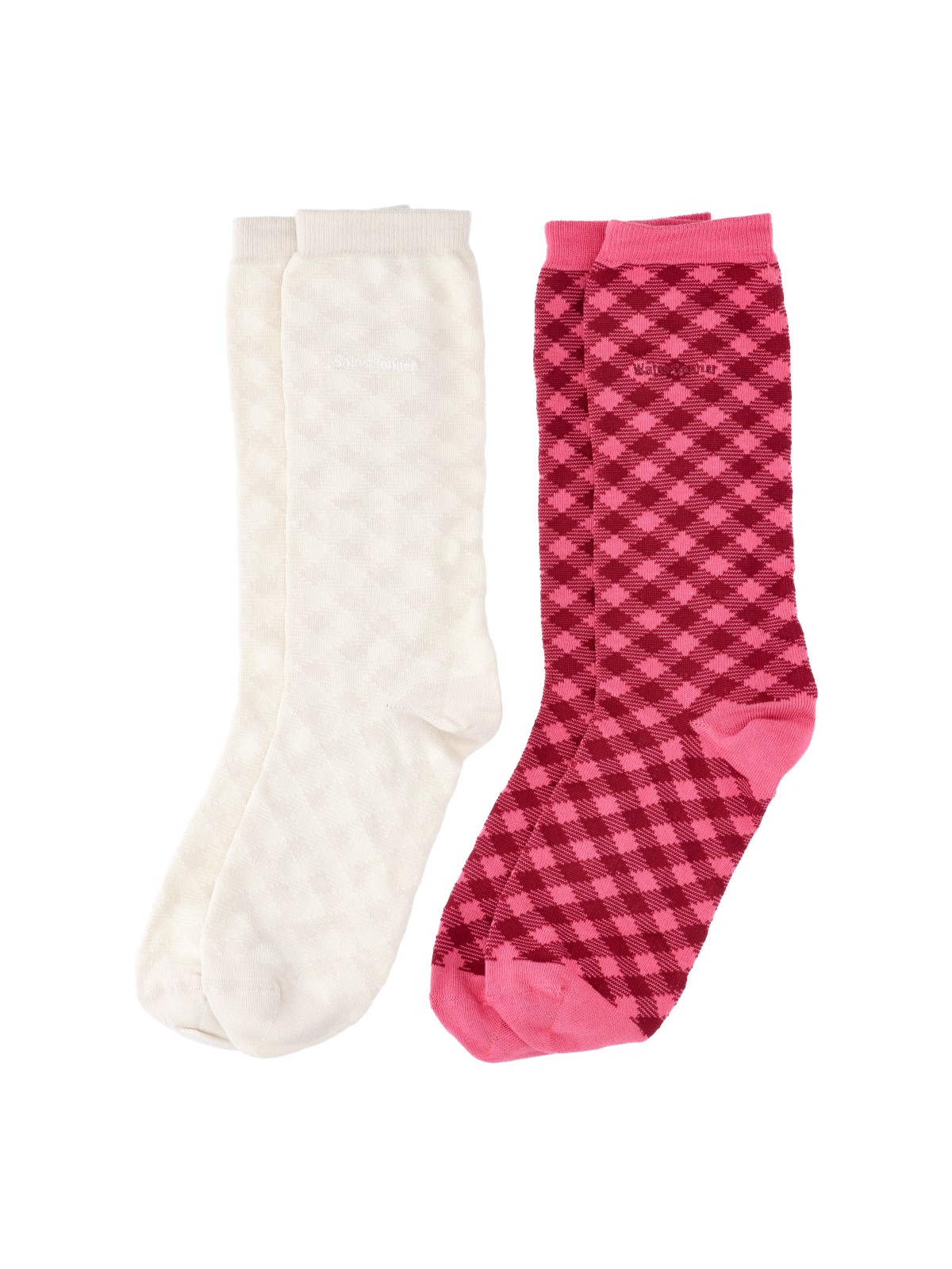 Set 2 Socks With Check Pattern