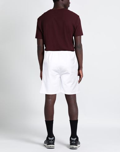 Bikkembergs Man Shorts & Bermuda Shorts White Size 36 Cotton