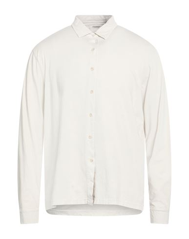 Man Shirt Light grey Size L Cotton