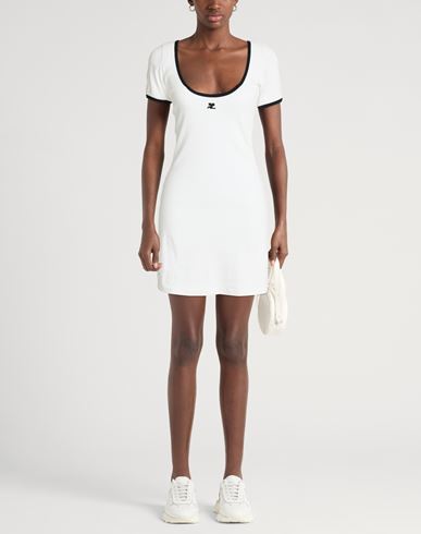 Courrèges Woman Mini dress White Size M Cotton