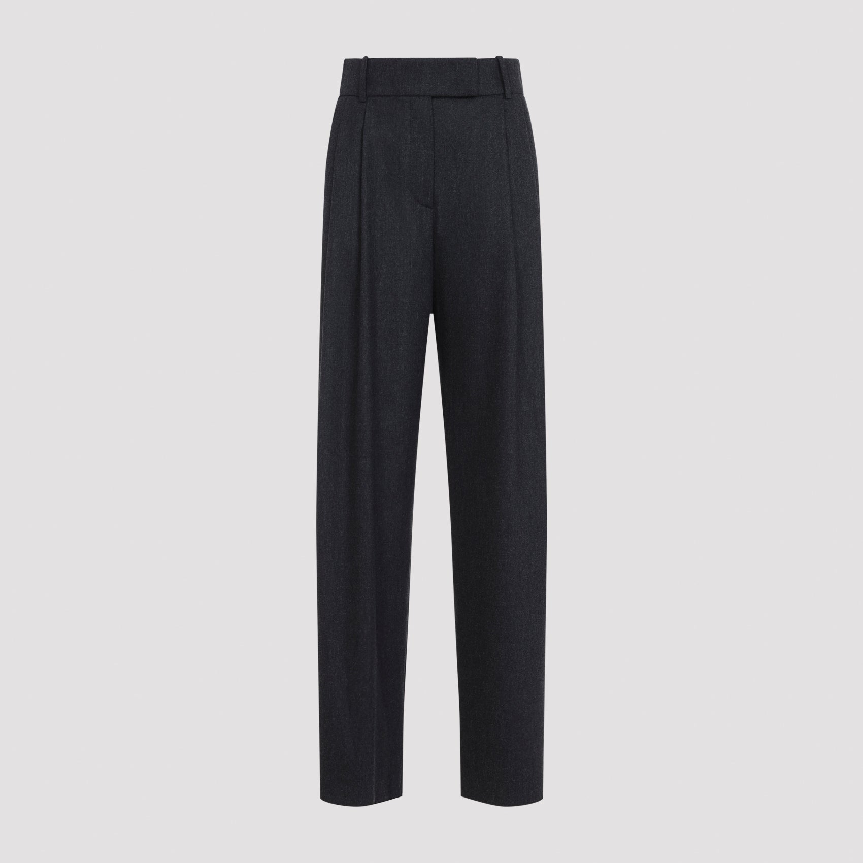 Women's Wool-Cashmere Regular Straight-Leg Trousers