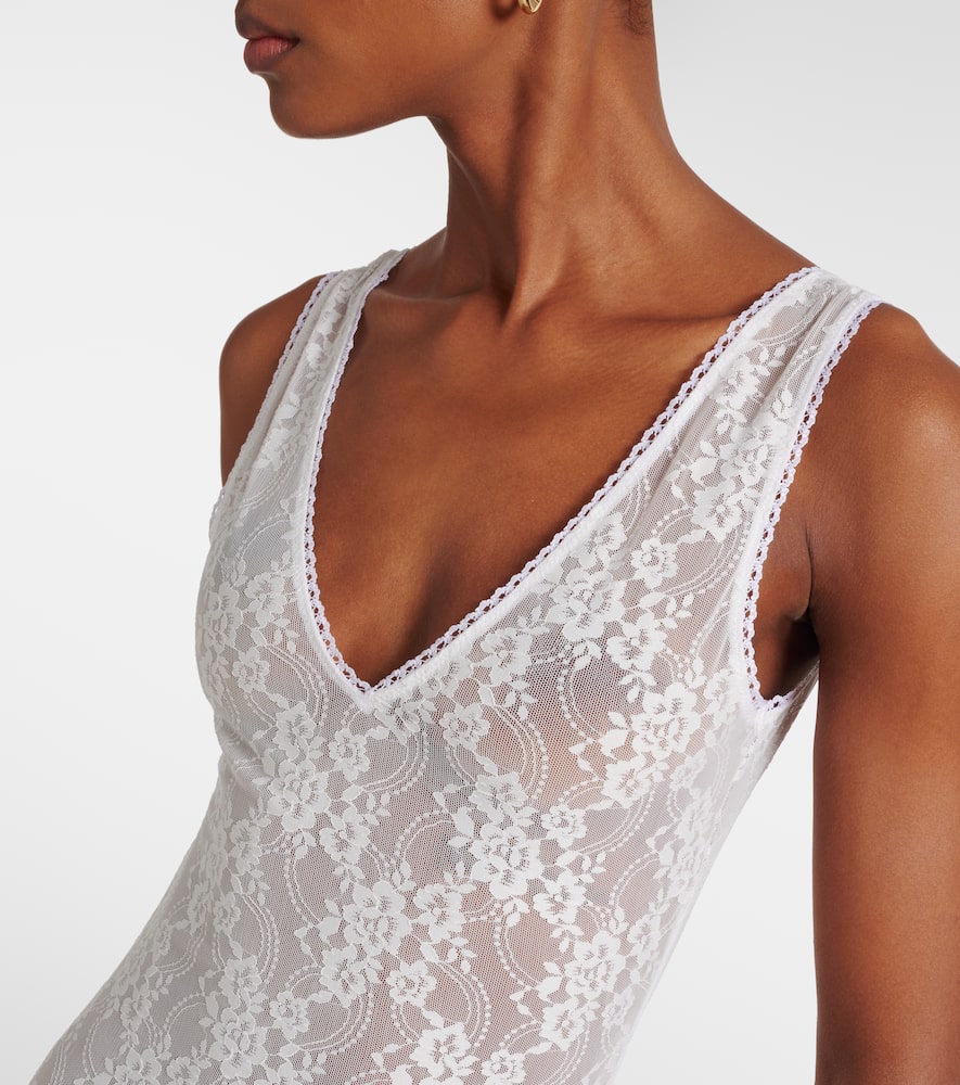Adel sheer lace maxi dress