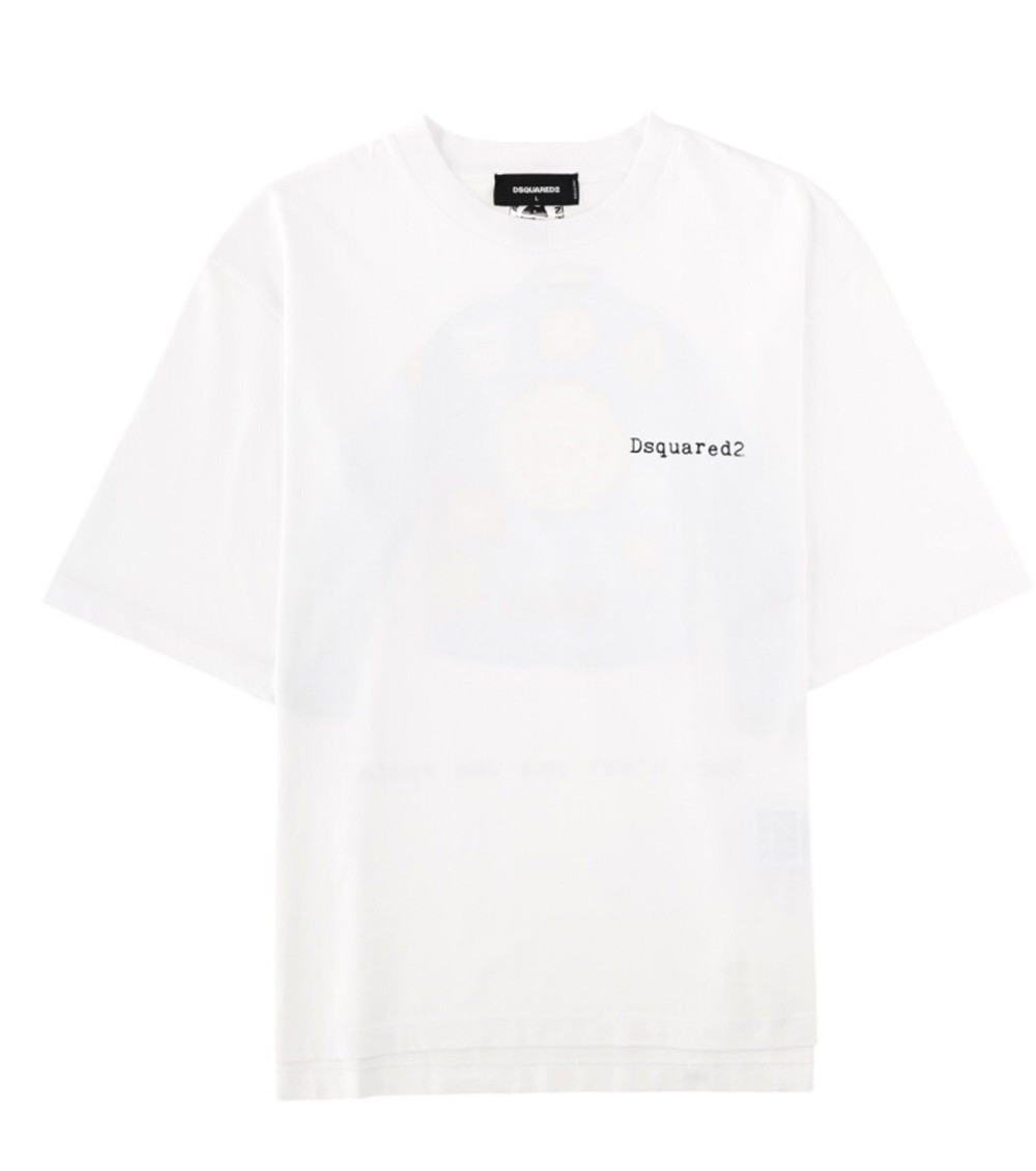 Dsquared2 - crew neck graphic print short sleeve shirt