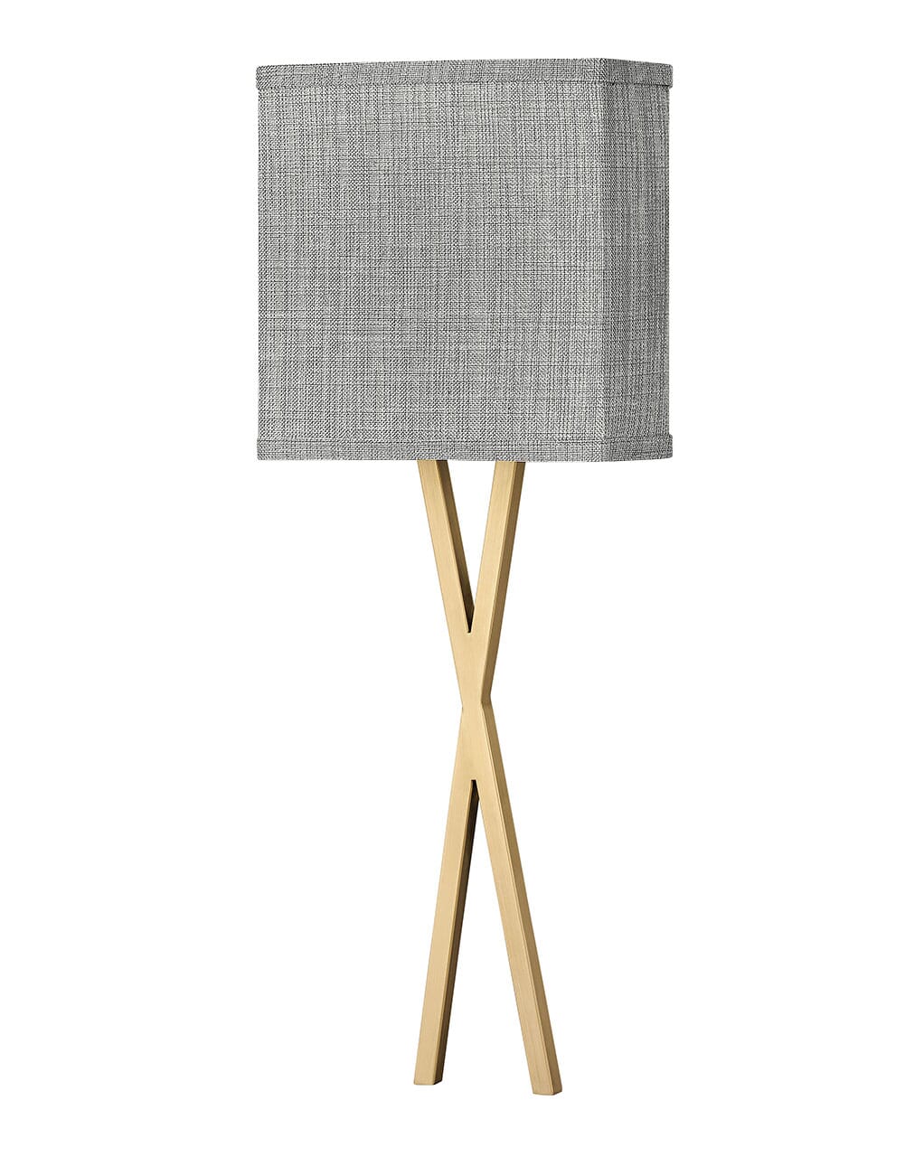 Heritage Brass LED Wall Sconce from the Axis Heathered Gray Collection