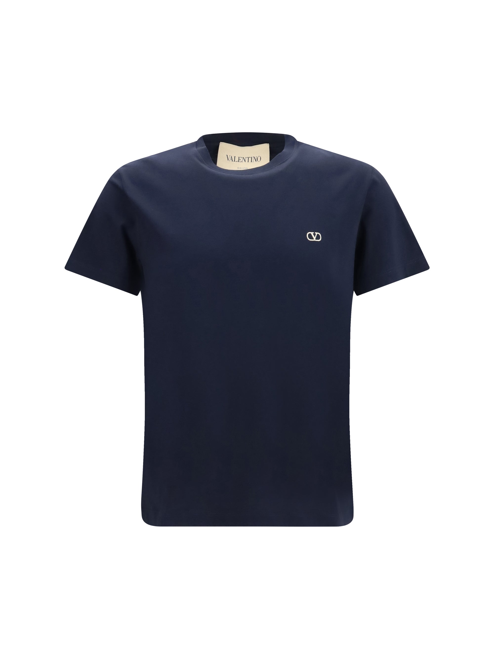 Logo-Embroidered T-Shirt — Navy