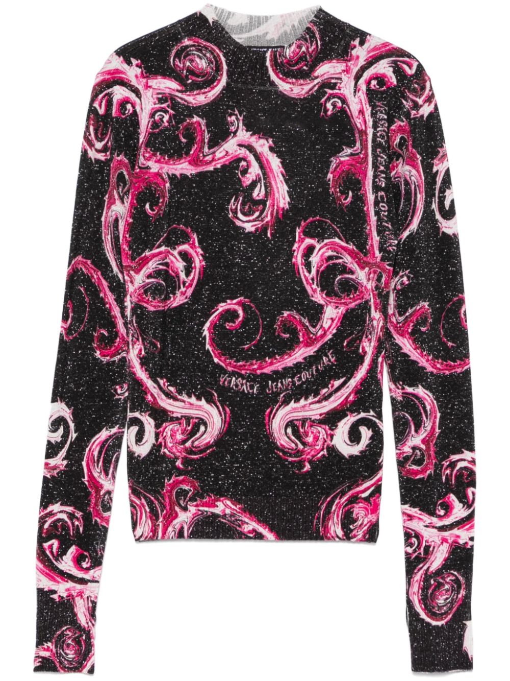 Chromo Couture-print sweater - Black
