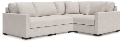 Omaha by 4-Piece Modular Next-Gen Nuvella™ Performance Fabric Sectional, Stone